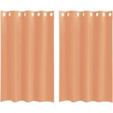 Voile zavjese s ušicama 2 kom terakota | shoptok.hr
