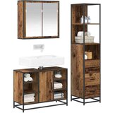 vidaXL set namještaja za kupaonicu 3 pcs staro drvo 80 x 33 x 60 cm | shoptok.hr