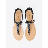 Shelvt Flat sandals black in flip-flop style | Shoptok.si