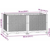  Povišena gredica 80x40x38 cm polipropilen | shoptok.hr