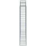  Lučne gabionske košare 2 kom 200x50x180/200cm pocinčano željezo | shoptok.hr