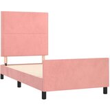  Za krevet s uzglavljem ružičasti 90x190 cm baršunasti | shoptok.hr