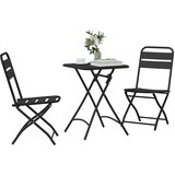 Bistro set 3 pcs Zelena Čelik | shoptok.hr