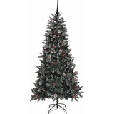 vidaXL Umestno božično drevo med 300 LED Zelena 114 x 114 x 210 cm | Shoptok.si