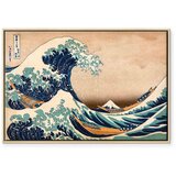  Slika - The Great Wave off Kanagawa (Reproduction) 90x60 U prirodnom drvenom okviru | shoptok.hr