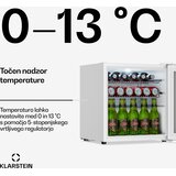 Klarstein Beersafe hladilnik za pijačo s steklenimi vrati | 44 x 48 cm | Notranja LED osvetlitev | Shoptok.si