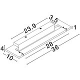 Nova Luce Mat bela aluminijasta LED stenska svetilka Livo – | Shoptok.si