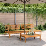 Maison Chic Vrtni srednji kavč - Zunanji kavč iz palet 2 kosa trden akacijev les, (22040998) | Shoptok.si