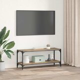 TV ormar Umjetnički hrast 100x33x41cm Obrađeno drvo i čelik | Eponuda.com