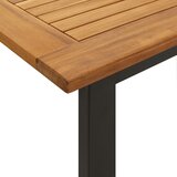  Vrtna garnitura - 7-dijelni vrtni blagovaonski set od bagremovog drva i metala - Crna Dužina stola 160 cm 6 Dužina stola 160 cm | shoptok.hr