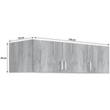 Lesnina-XXXL nastavek za omaro brando 3, barva hrasta, š. 136 cm | Shoptok.si