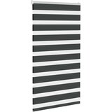 vidaXL Zavjesa zebra crna 75x100 cm širina tkanine 70,9 cm poliester | shoptok.hr