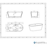  Kada samostojeća 170×80 slim SkySea Eckle | Eponuda.ba