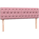 Krevet s oprugama i madracem ružičasti 140x210 cm baršunasti | Eponuda.com