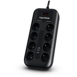 Cyberpower produžni kabl sa prenap. zaštitom 8xŠuko, 2xUSB | ePonuda.com