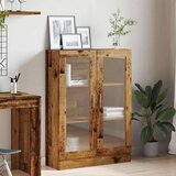 vidaXL Knjižna omara starinski les 82,5x30,5x115 cm inženirski les | Shoptok.si