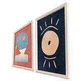 Wallity 2P3853NISCT-004 multicolor decorative framed mdf painting (2 pieces) | Eponuda.com