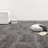 vidaXL Samolepilne talne plošče 20 kosov PVC 1,86 m² črn vzorec Cene