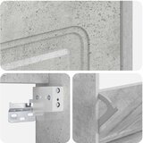  Ormar za cipele na zidu UTRECHT 71 x 17 x 43 cm Betonska siva | shoptok.hr