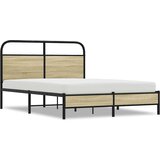 Maison Chic Posteljni okvir - Dvoposteljna postelja - Zakonska postelja brez vzmetnice 140x200 cm sonoma hrast inž. les-J10809, (21759827) Cene