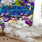  Foto tapeta - Graffiti: violet theme 300x210 Premium | shoptok.hr