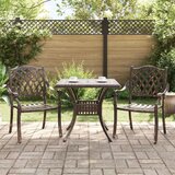  3-delni vrtni bistro set bronasta lita aluminij, (22015605) Cene