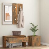  Set namještaja za hodnik boja hrasta konstruirano drvo Smeđa | Shoptok.si