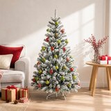  Set božićnih kuglica 30 kom. Srebrna, plava i tirkizna Ø 6 cm | shoptok.hr