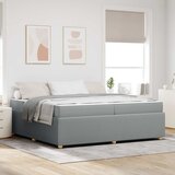  Krevetna konstrukcija Svijetlo siva 200 x 200 cm tkanina | Eponuda.com