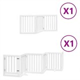 vidaXL Vrata za pse s vratašcima 9 panela sklopiva 450 cm drvo topole | shoptok.hr