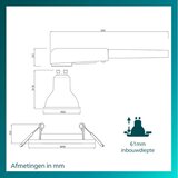 Philips Ugradna stropna svetiljka PERIDOT 1xGU10/7W/230V srebrna | Eponuda.com