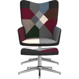 The Living Store Stol za sproščanje s stolčkom večbarvno blago - Stol Za Sproščanje, (21420402) | Shoptok.si