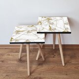Hanah home Set 2 stočića 2Shp228 White | ePonuda.com