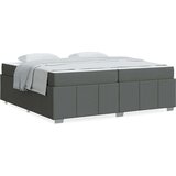  Krevetna konstrukcija Tamno siva 200 x 200 cm tkanina | shoptok.hr