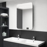vidaXL LED kupaonski ormarić s ogledalom antracit 60 x 11 x 80 cm Cijene