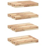  Plutajuće police 4 kom 60x30x4 cm Neobrađeno puno drvo akacije | shoptok.hr