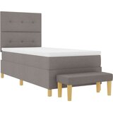  Bokšni Krevet s Madracem i Klupom Taupe 80x200 cm Tkanina | shoptok.hr