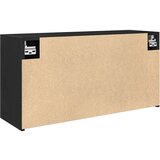 vidaXL Kopalniška stenska omarica črn 80x25x40 cm inž. les | Shoptok.si