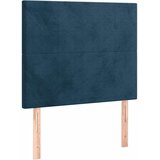 Box spring krevet s madracem tamnoplavi 80 x 200 cm baršunasti | shoptok.hr