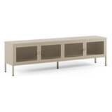 Marckeric Krem metalna TV komoda 160x50x35 cm Fayna – | shoptok.hr