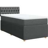 Maison Chic Box spring postelja - Vzmetna postelja z vzmetnico temno siva 80x200 cm blago SL23904, (21891596) | Shoptok.si