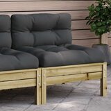  Vrtna sofa s jastucima od impregnirane borovine | Eponuda.com