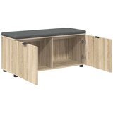  Haldna klop z blazino z vrati Sonoma hrast 100 x 38 x 46 cm, (5000155627) | Shoptok.si