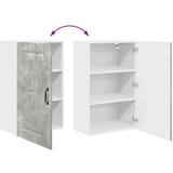 vidaXL Stenska kuhinjska omarica z vrati Betonsko siva 50 x 31 x 80 cm | Shoptok.si