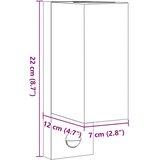  Vanjska zidne svjetiljke sa senzorom crne aluminij | shoptok.hr