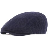 IZMAEL Moška pletena bareta - Temno modra | Shoptok.si