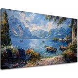  Pejzažna slika na platnu Luka u planinama | Akrilni detalji 40x60 cm | shoptok.hr