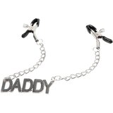 LATETOBED Daddy - spona za bradavice (srebrna) | shoptok.hr