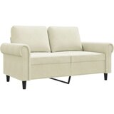 Maison Chic kavč - Sofa - Kanape dvosed krem 120 cm žamet, (21726857) | Shoptok.si