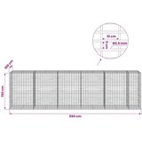  Gabion s žicom debljine 3 5 mm i mrežom 5x10 cm 550x100x150 cm - 100 cm 150 cm 550 cm | shoptok.hr